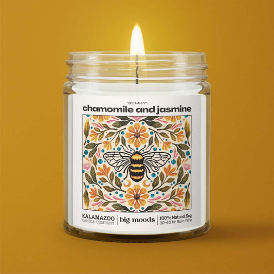 "Bee Happy" Chamomile and Jasmine - Luxury Soy