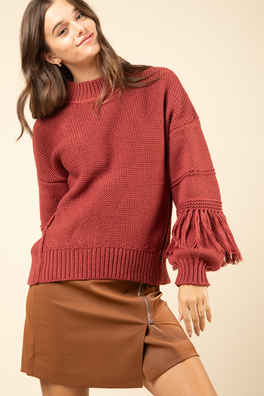 Plus - Rust Oversized Sweater